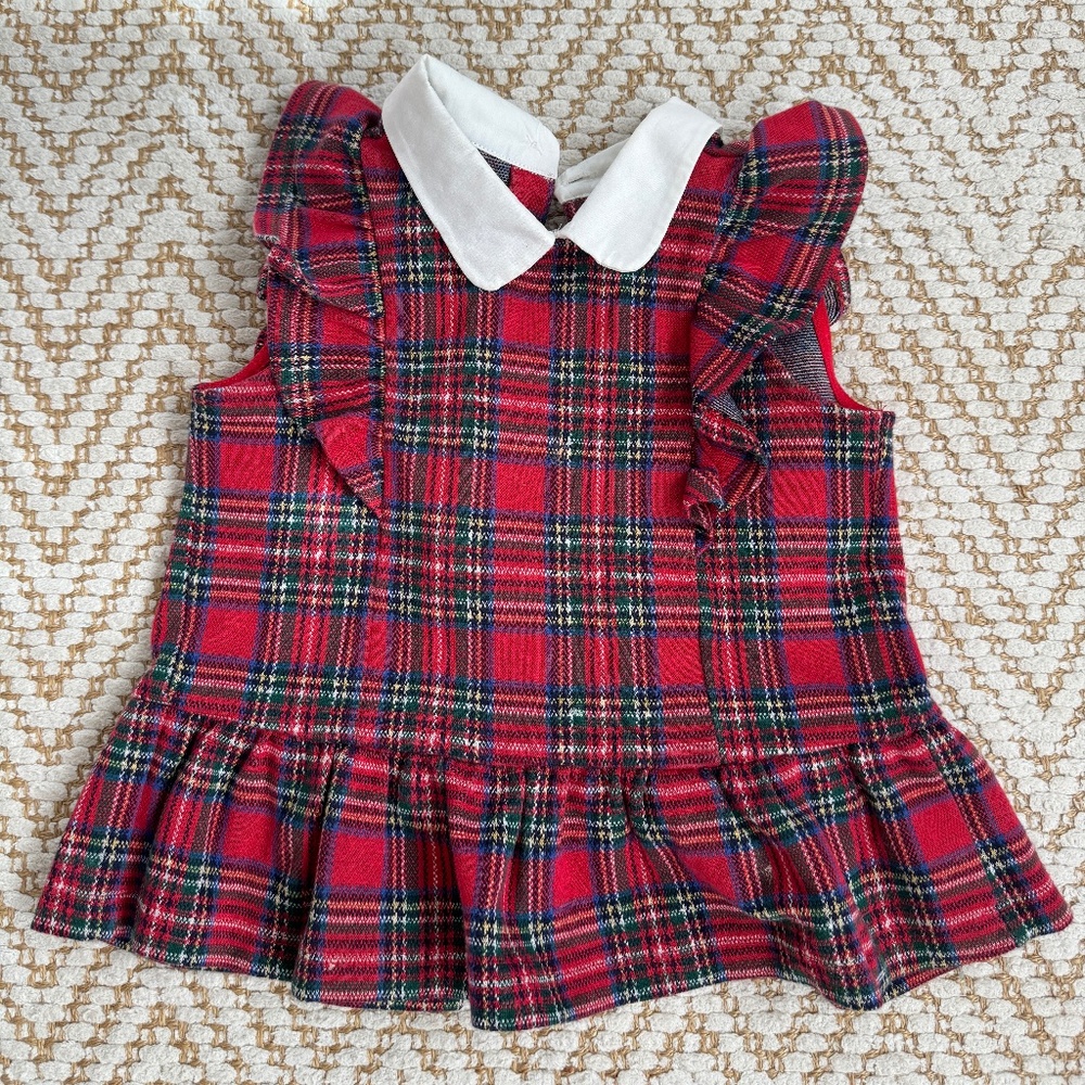 Janie and Jack Christmas tartan size 4T